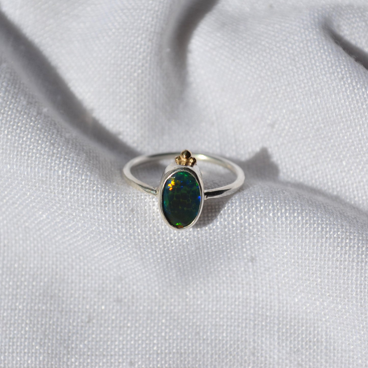 Siren's tiara opal ring
