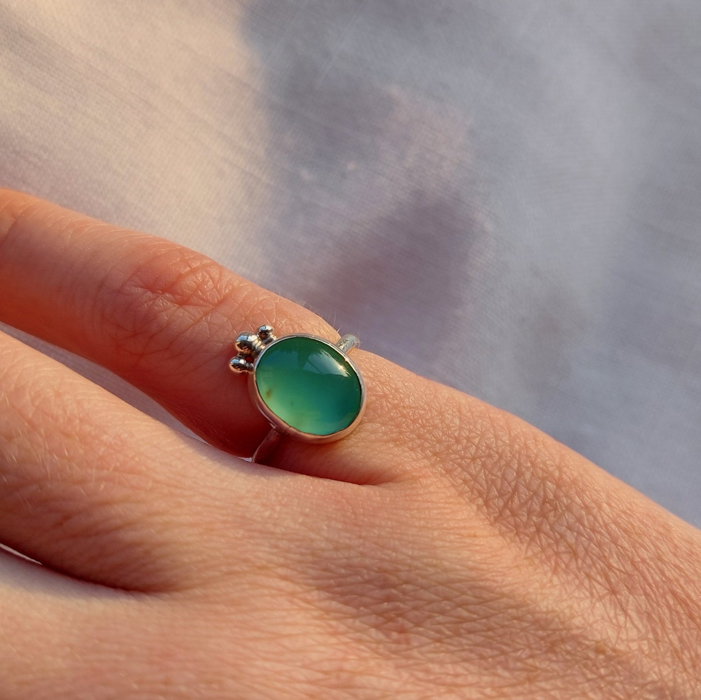 Princess ring - chalcedony