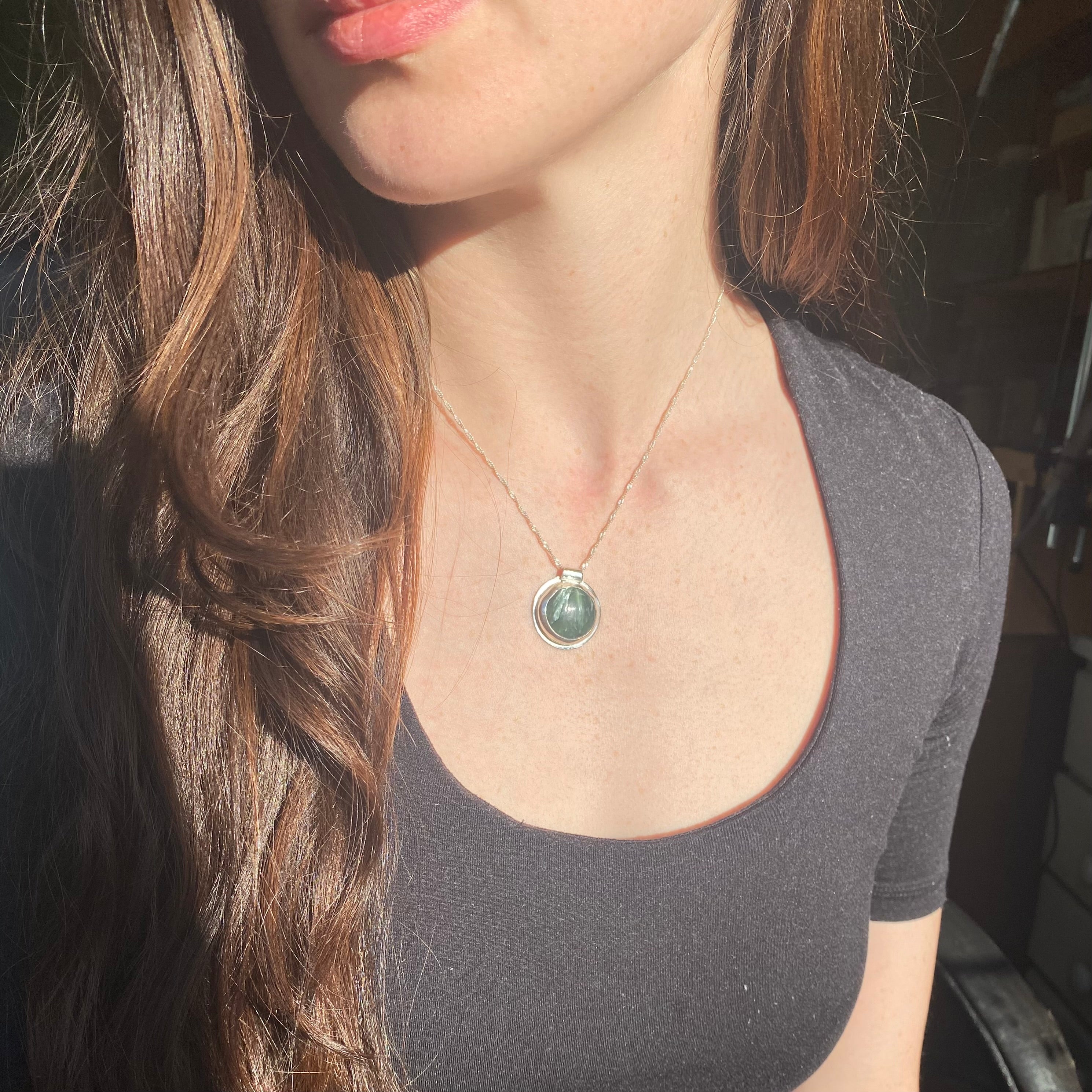 Seraphinite pendant