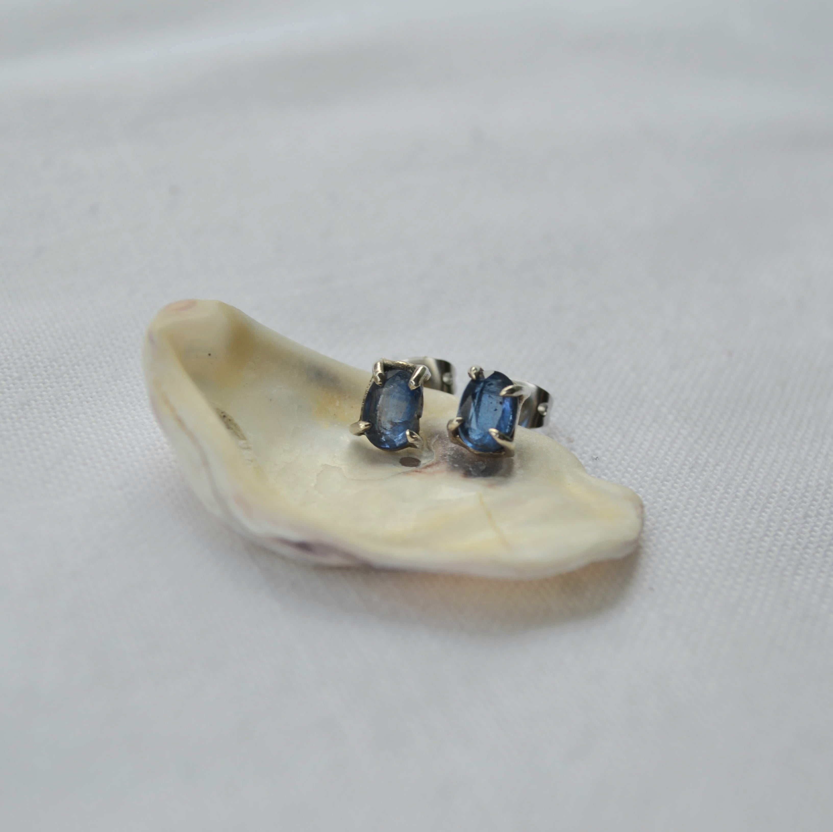 Sapphire stud earrings