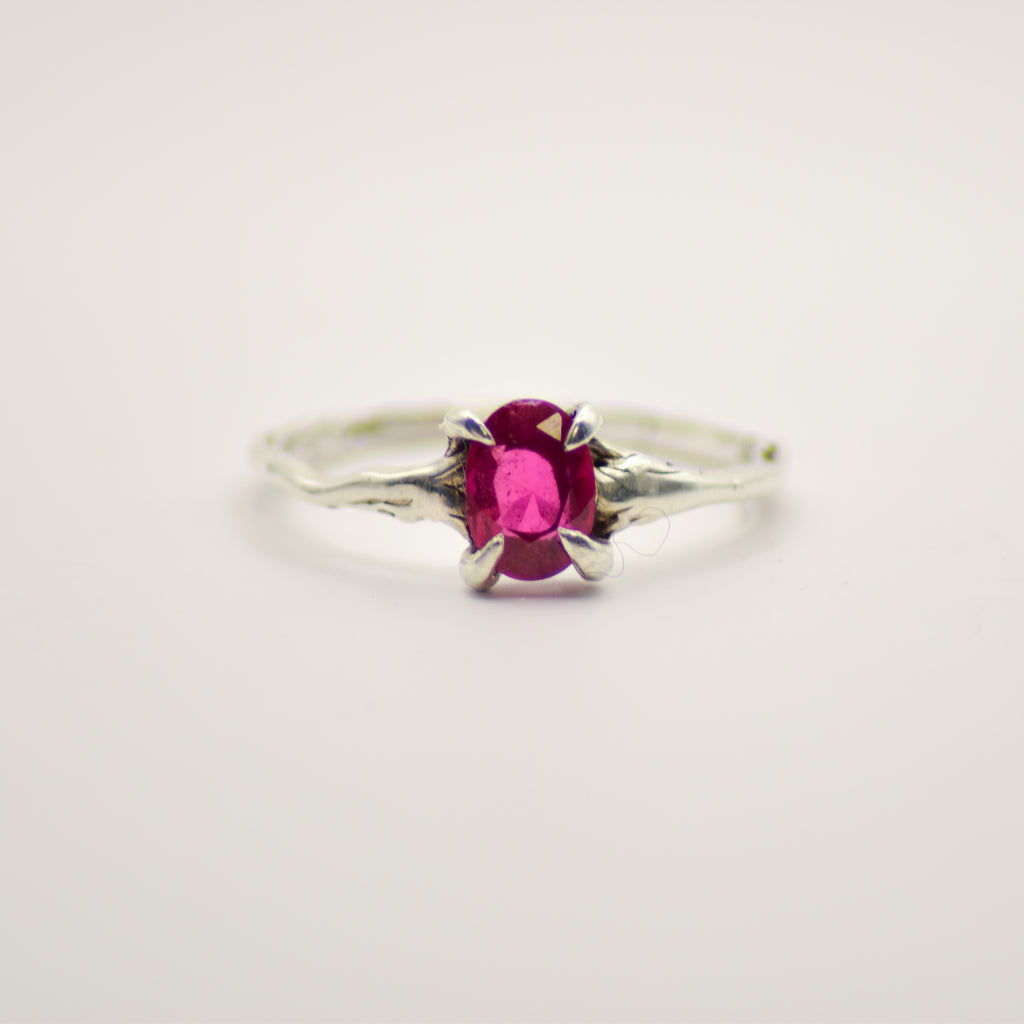 Dainty ruby ring
