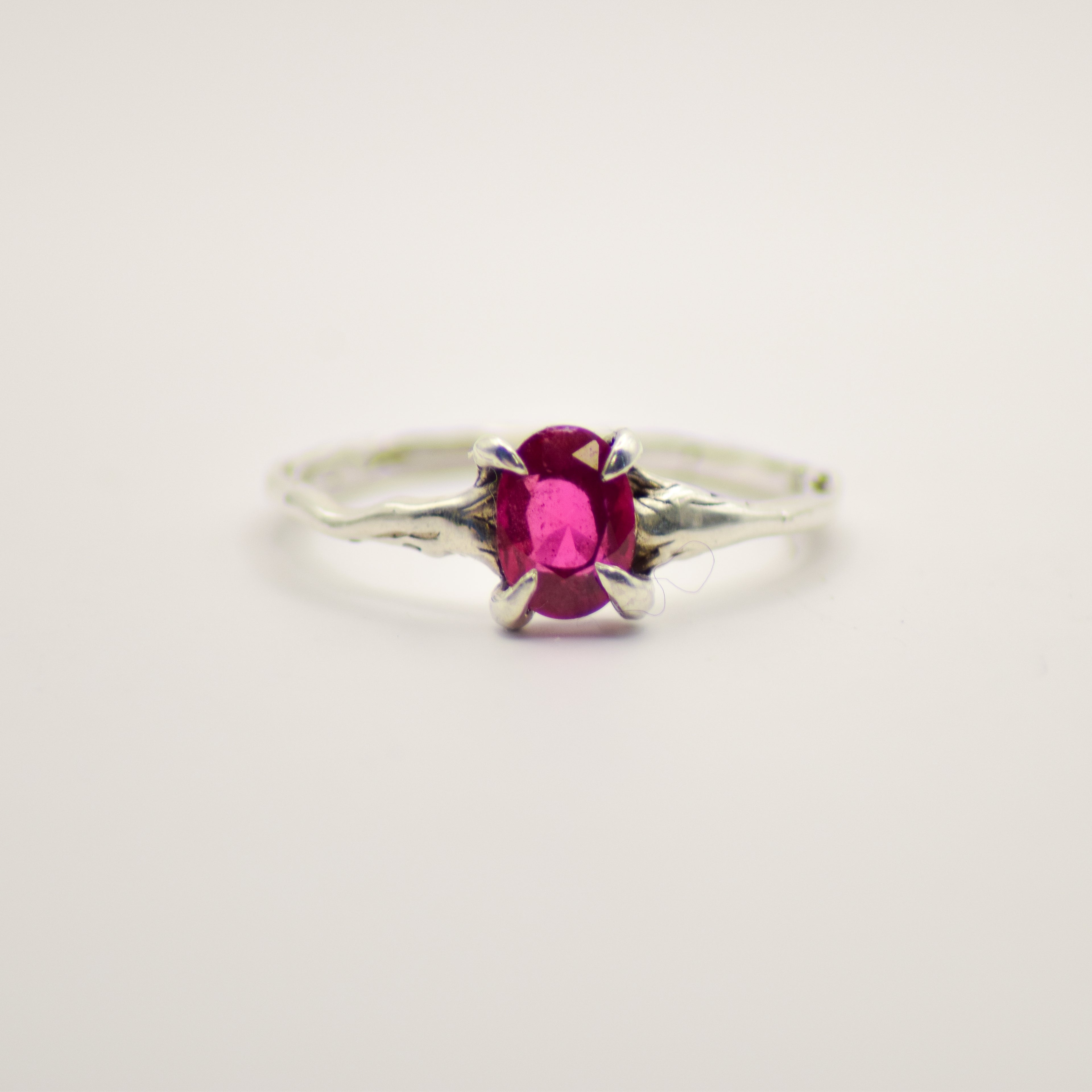 Dainty ruby ring