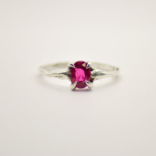 Dainty ruby ring