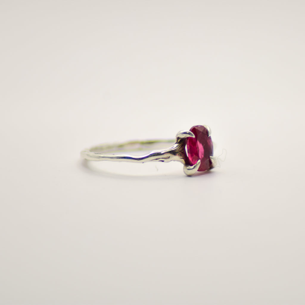 Dainty ruby ring