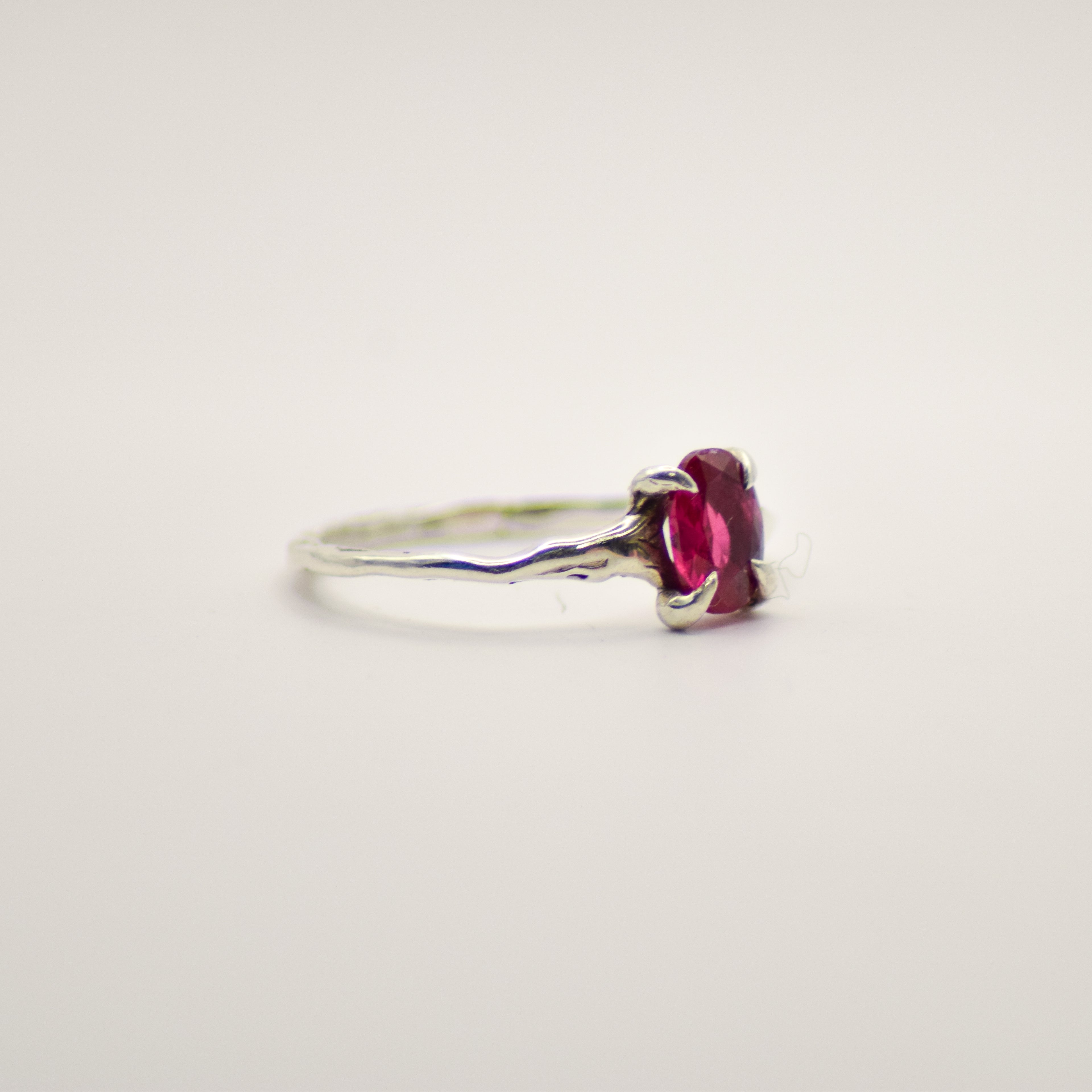 Dainty ruby ring