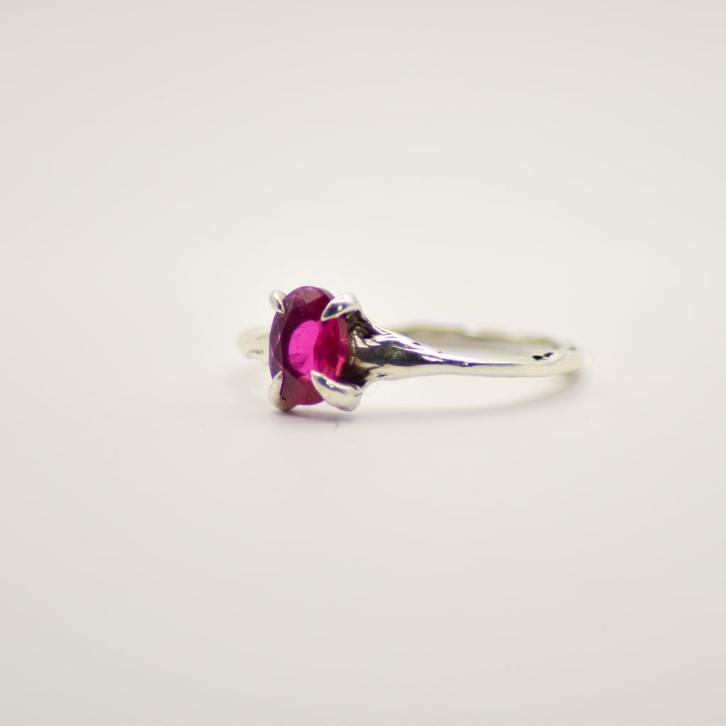 Dainty ruby ring