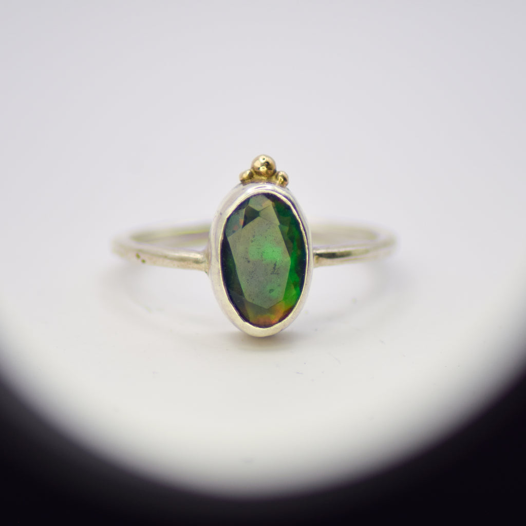 Welo opal princess ring