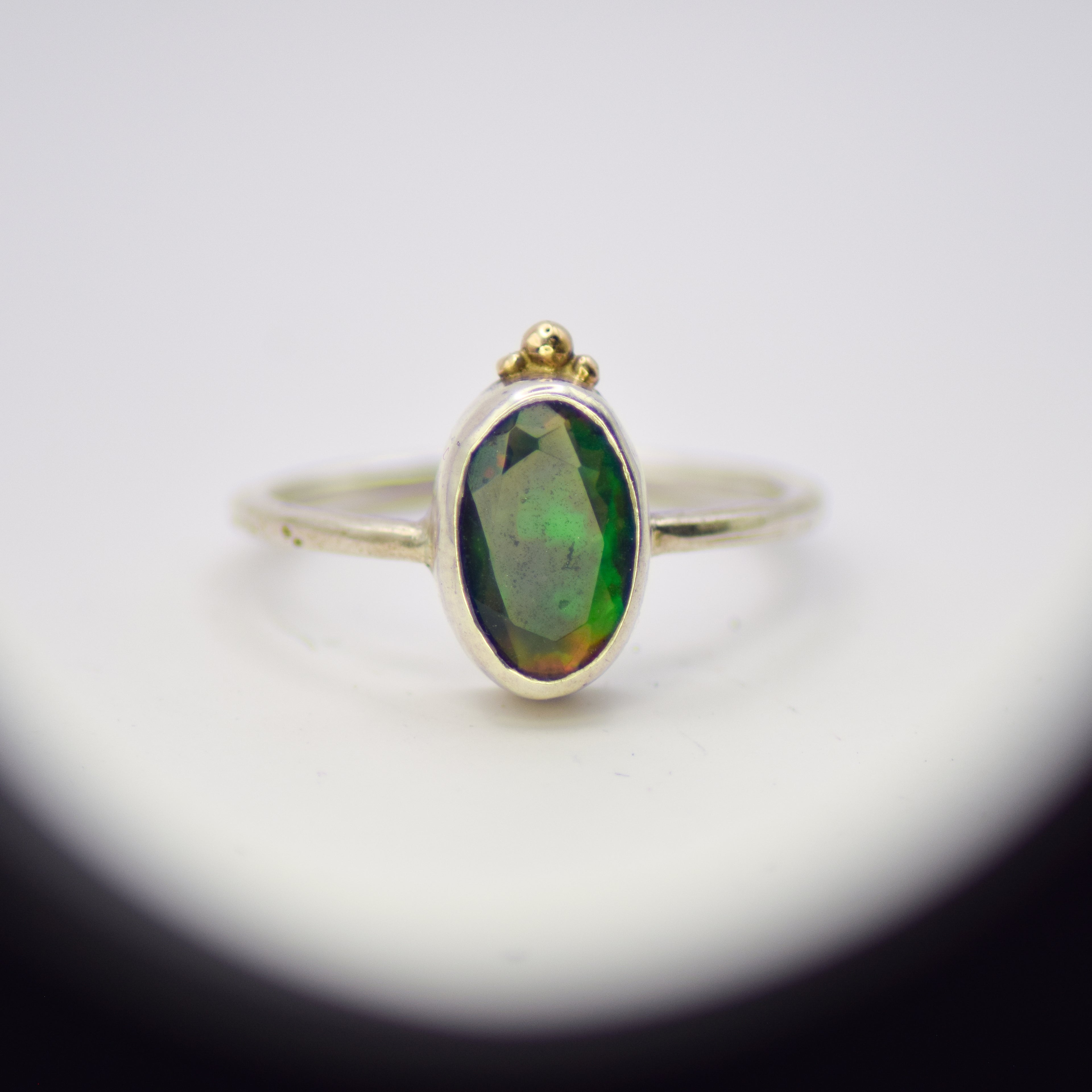 Welo opal princess ring