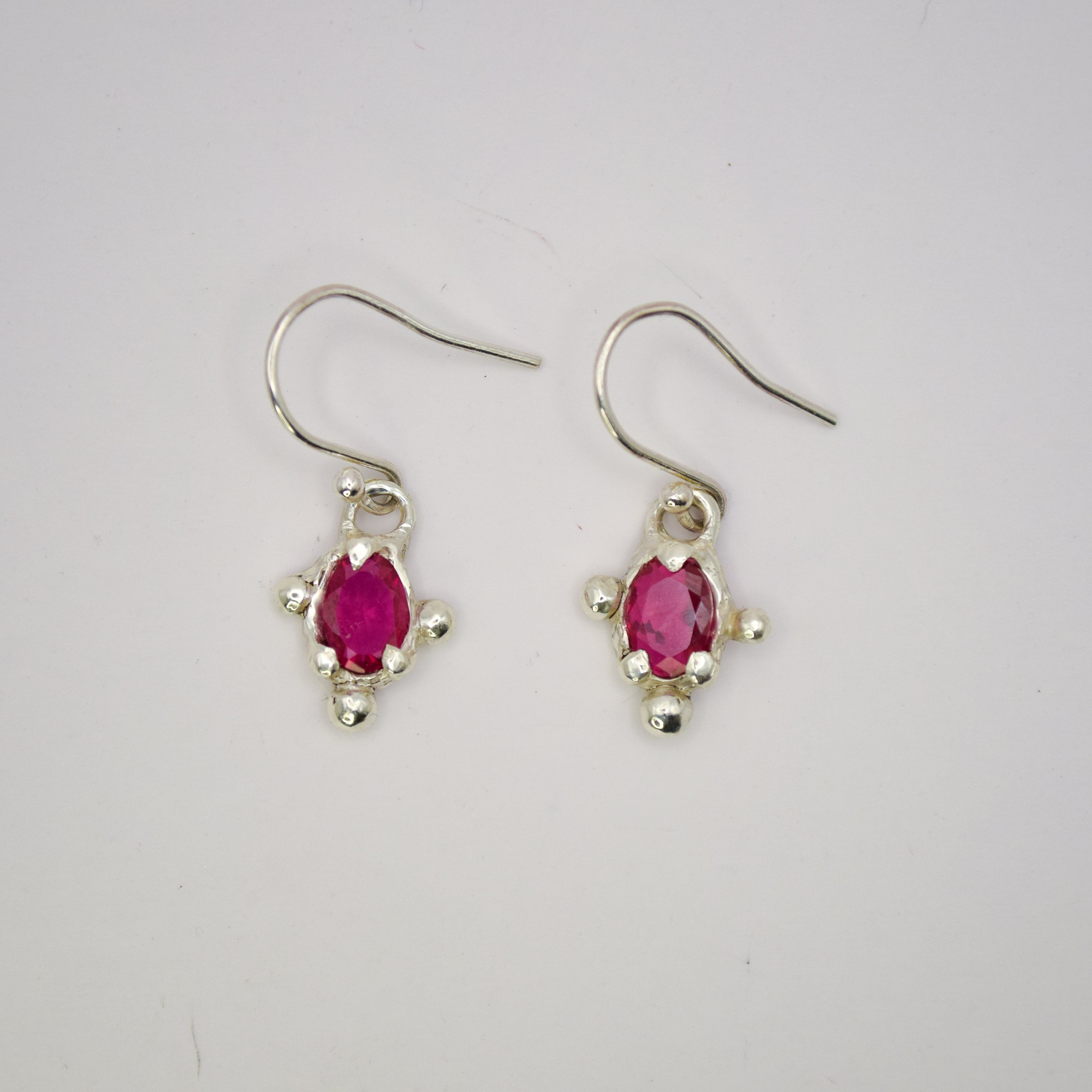 Ruby Northern star earrings