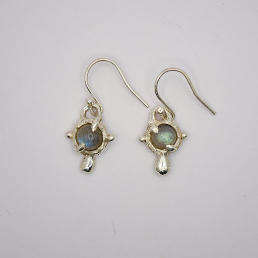 Siren's tear labradorite earrings