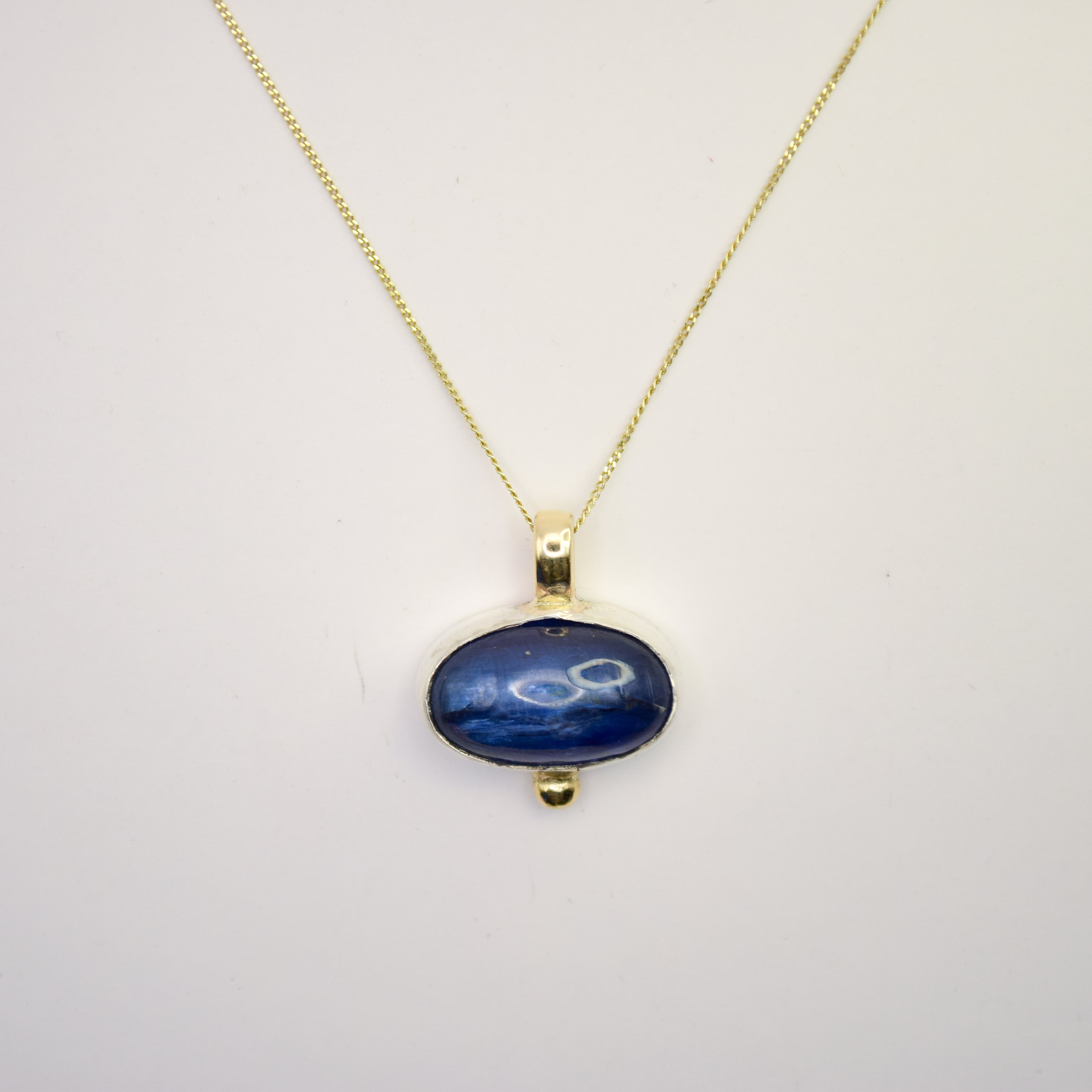 Gold kyanite necklace