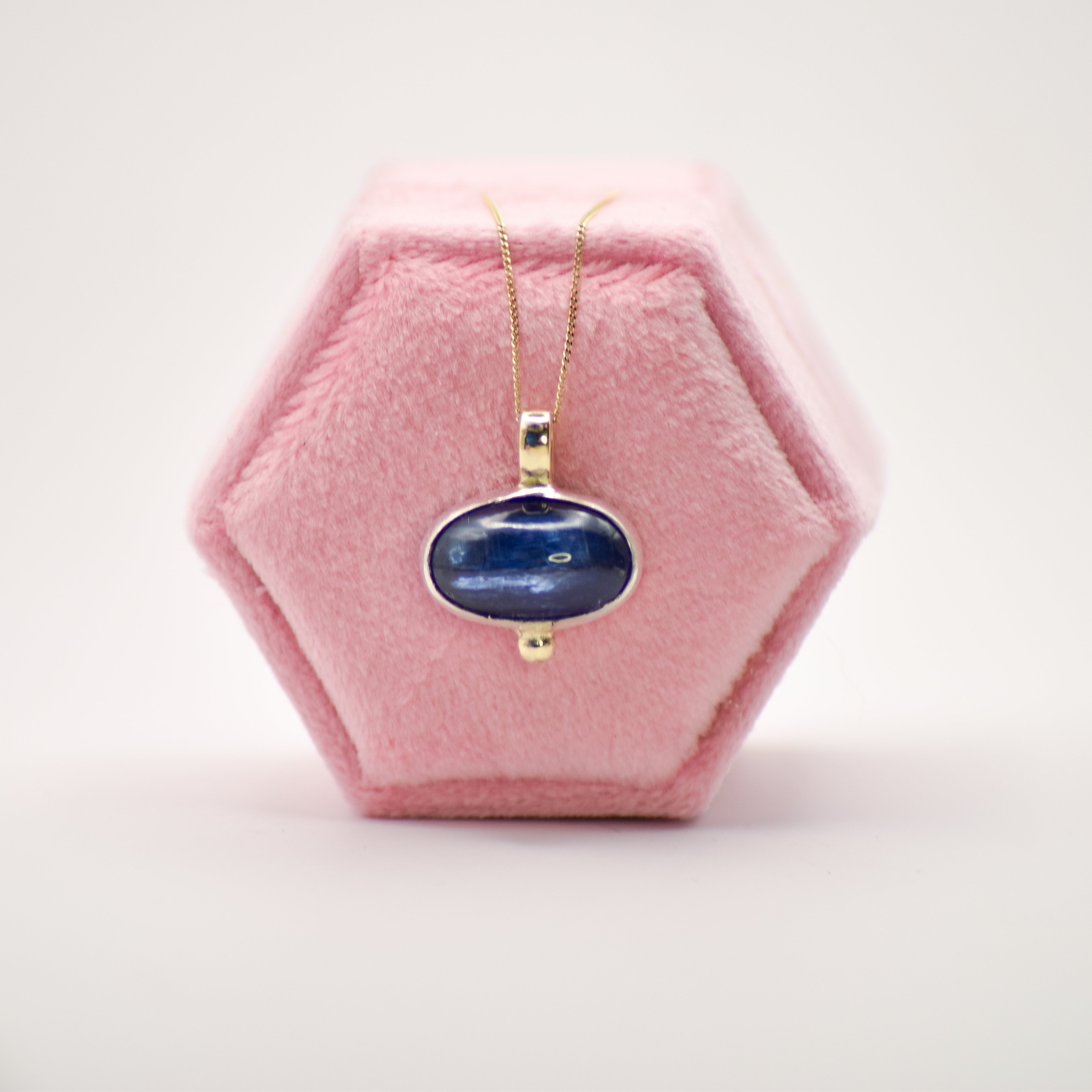 Gold kyanite necklace