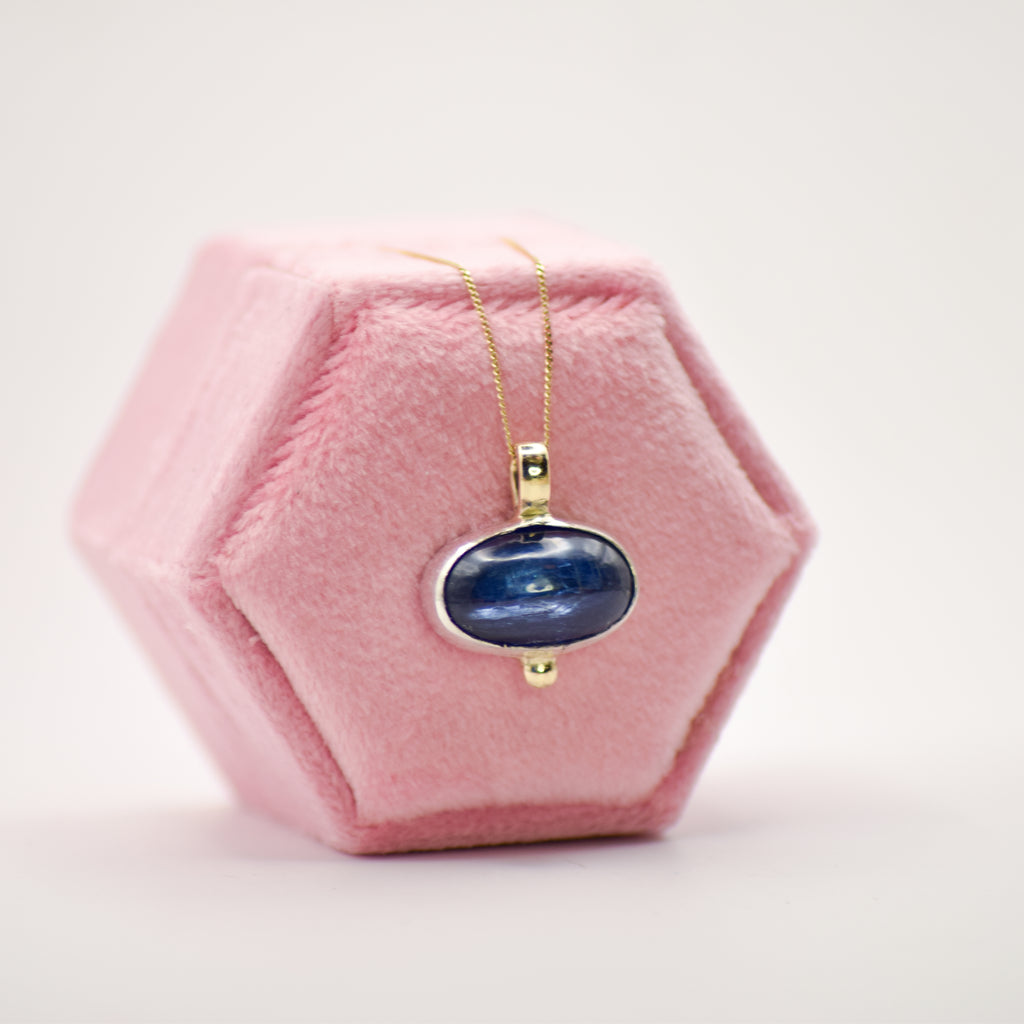 Gold kyanite necklace