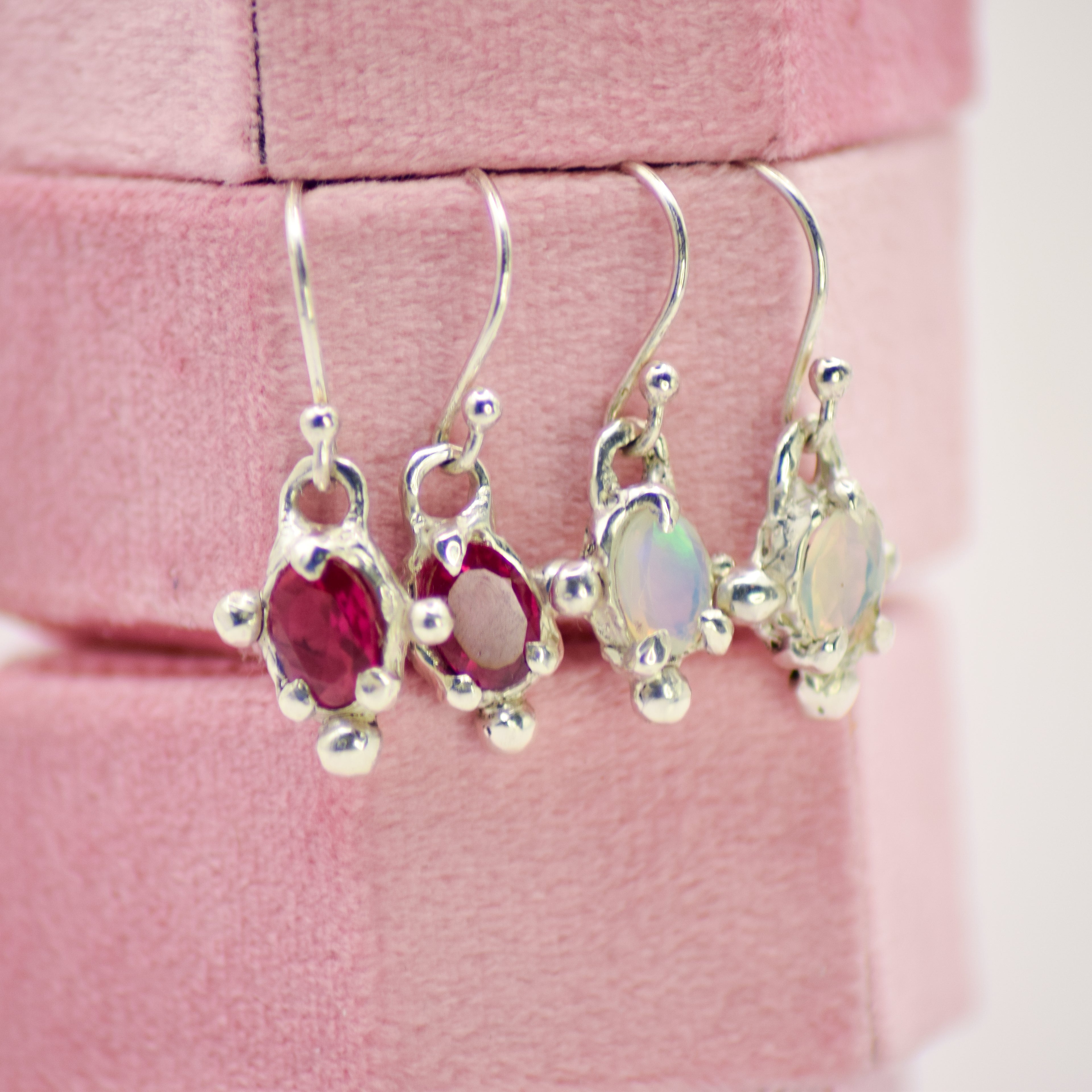 Northern star opal earrings