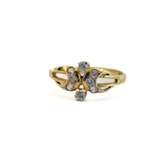 Celestial 9ct gold diamond ring