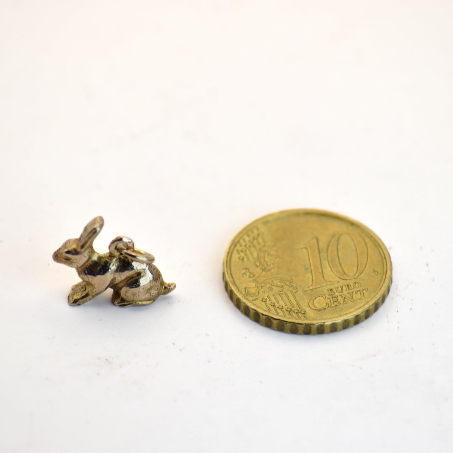 Gold bunny charm