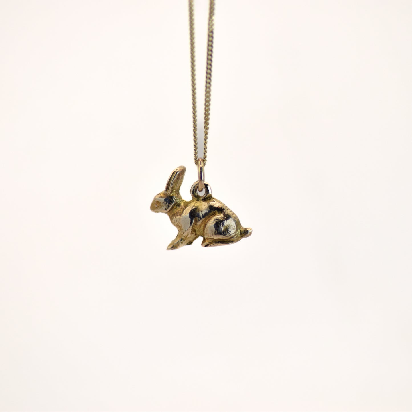 Gold bunny charm