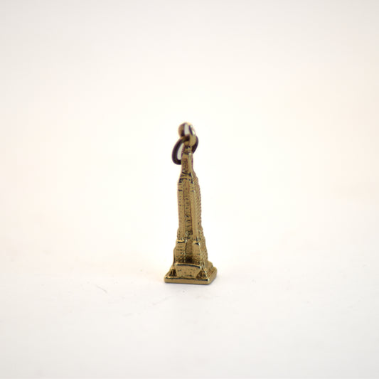 Empire state building gold charm