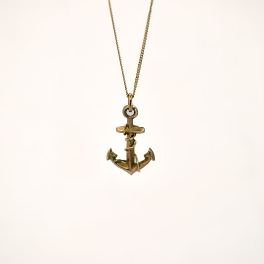 Gold anchor charm