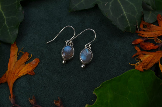 Labradorite drop earrings